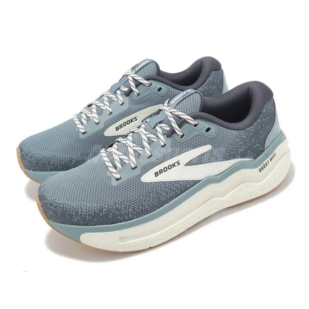 Brooks Ghost 2 MAX Blue and White Running Shoes Women’s Sz 7.5 - Picture 1 of 9